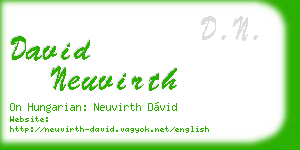 david neuvirth business card